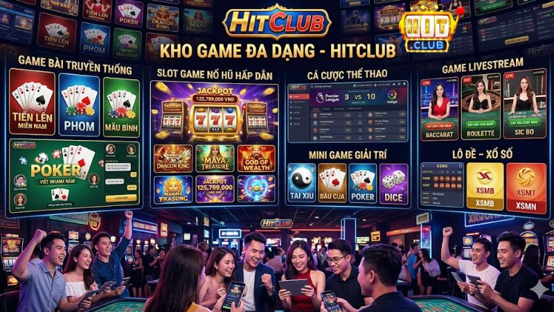 Kho game HitClub đa dạng – Trải nghiệm chân thực