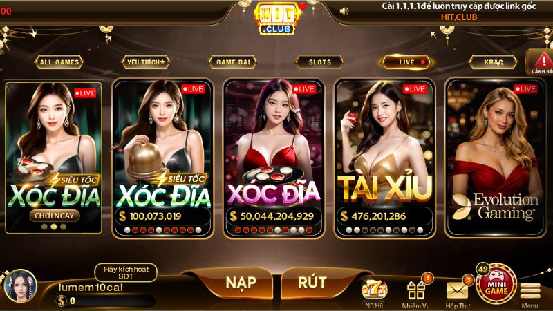 Những Trò Chơi Nổi Bật Tại HITCLUB