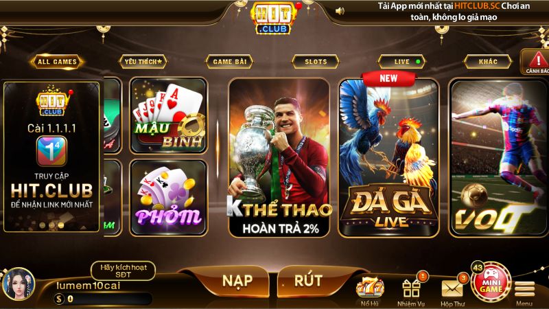 Tổng Quan Sảnh Thể Thao Hitclub